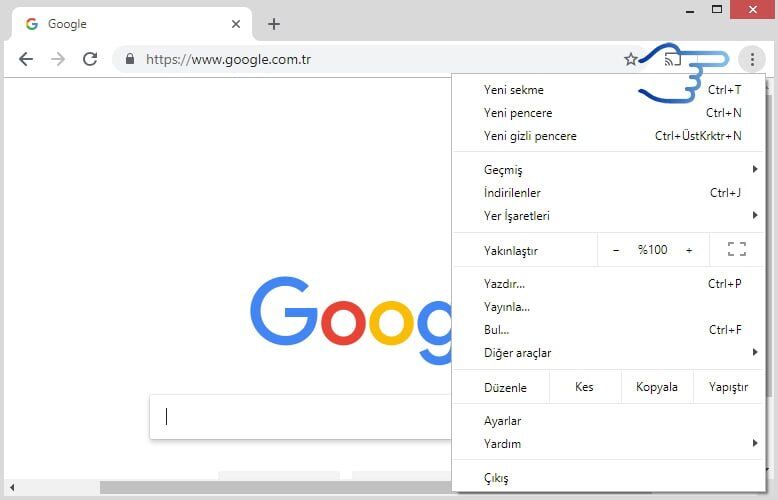 Google Chrome'da Kendi Kendine Açılan Sayfaları Engelleme