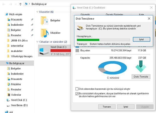 Windows 10’da Disk Temizleme Nasıl Yapılır?