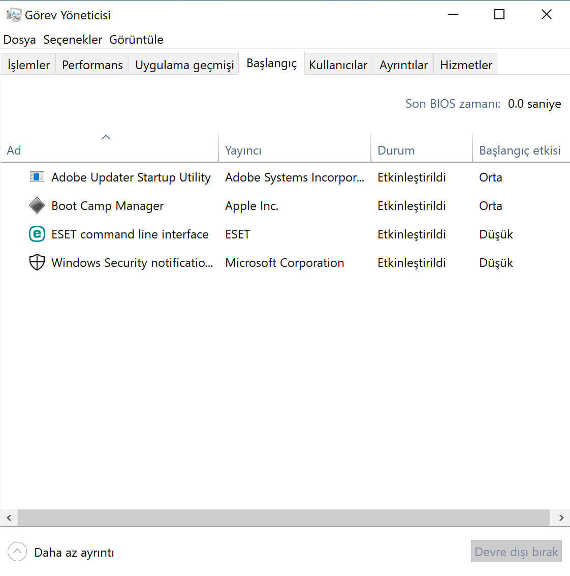 Windows’ta Başlangıç Uygulamalarını Durdurma