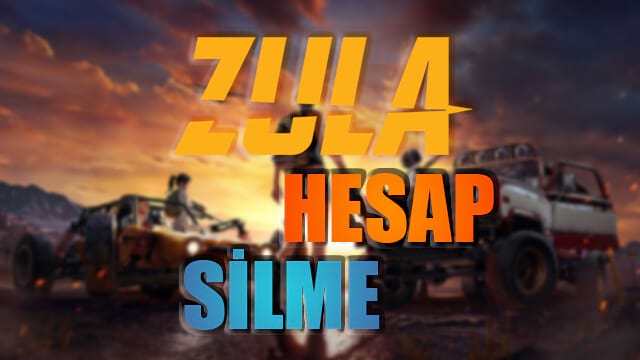 Zula Hesap Silme